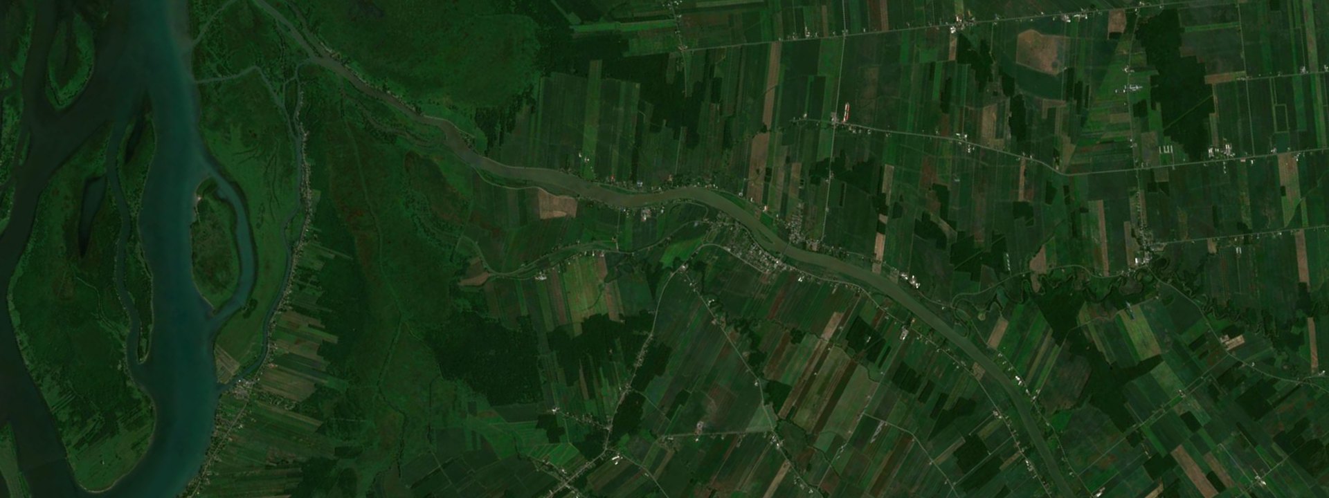 Vue satellite de Yamaska