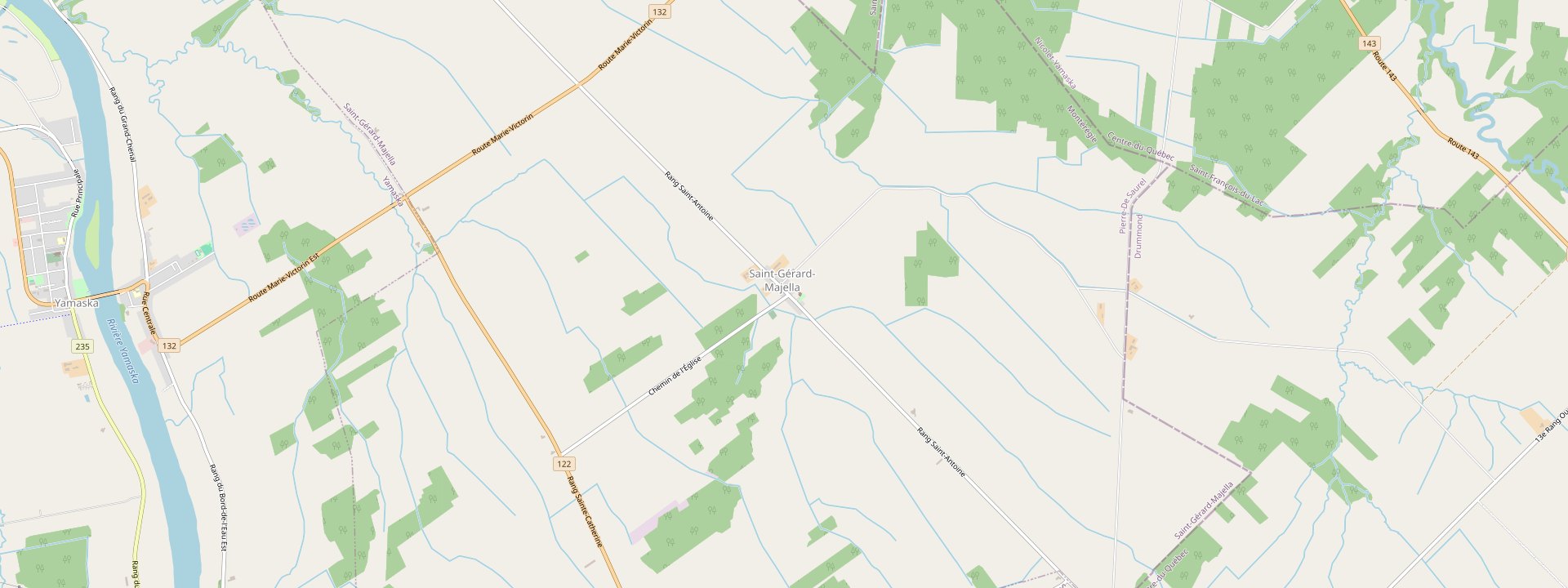 Plan des rues de Saint-Gérard-Majella