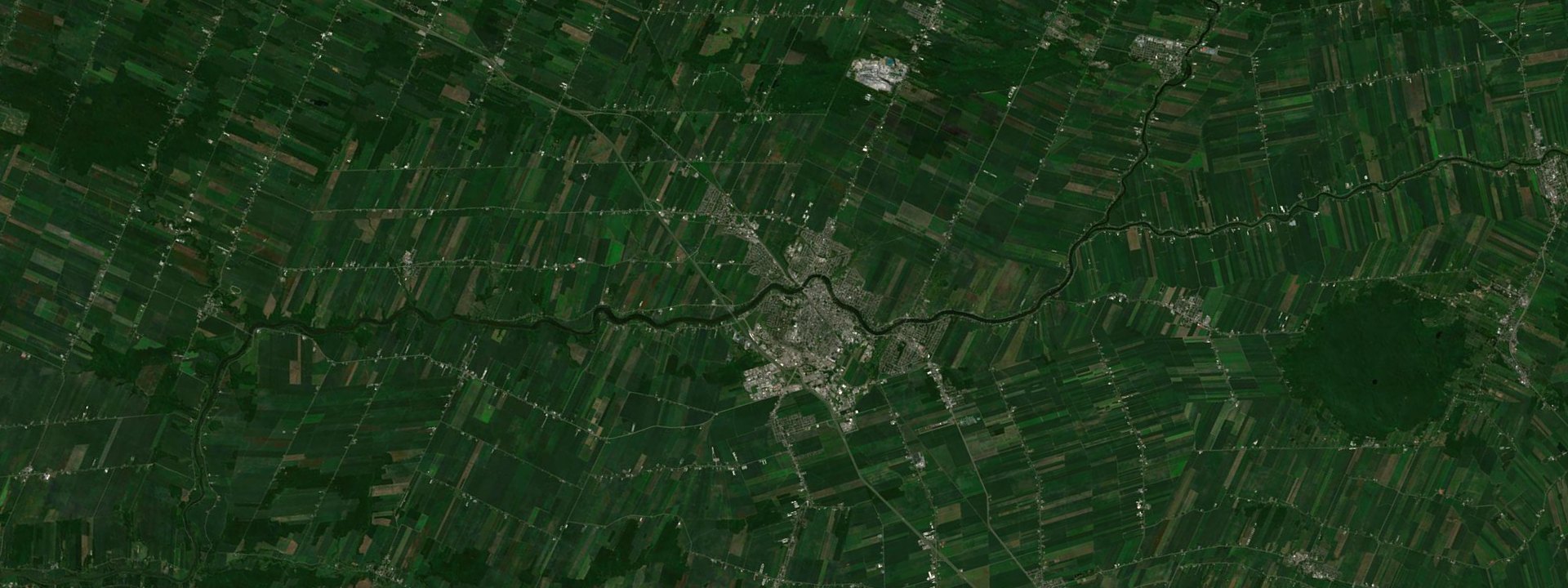 Vue satellite de Saint-Hyacinthe