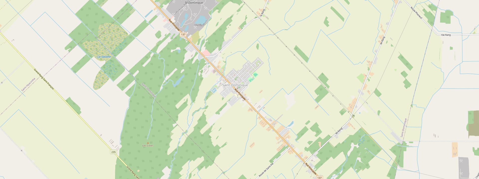 Plan des rues de Saint-Dominique