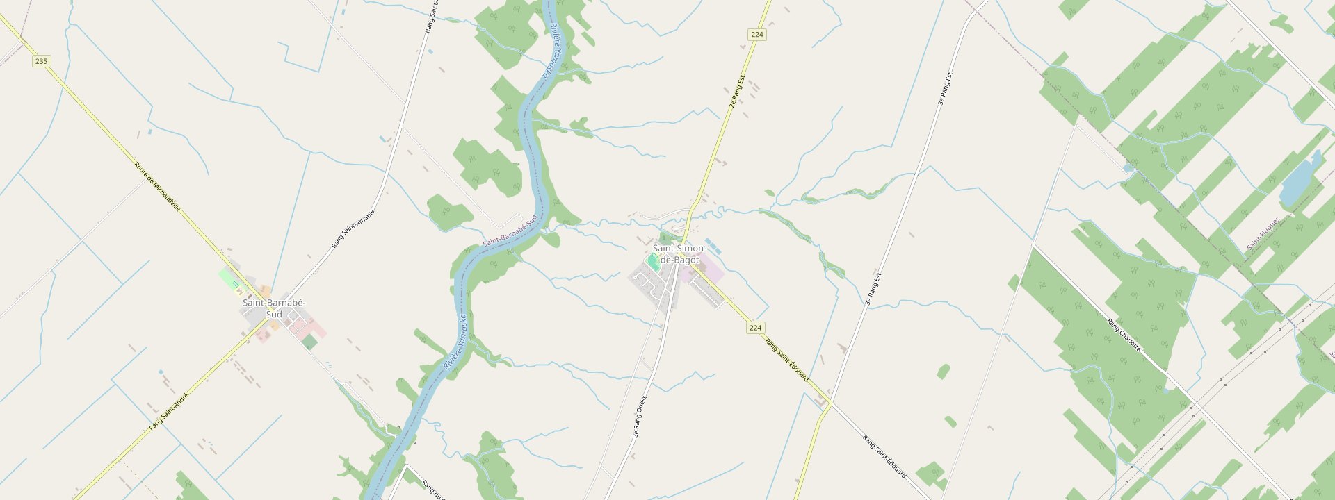 Plan des rues de Saint-Simon