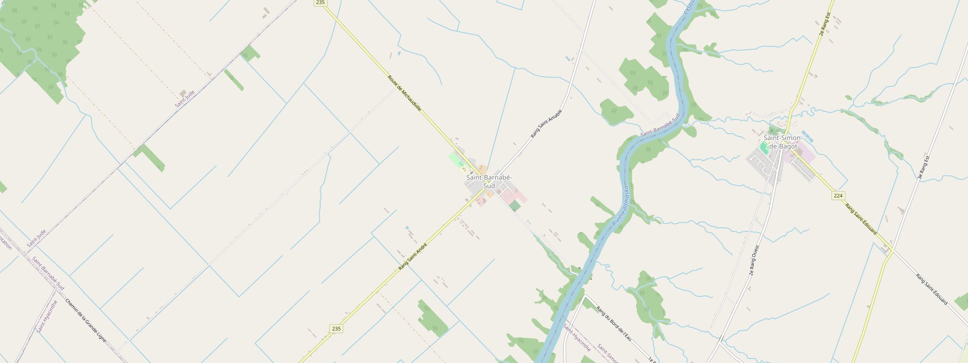 Plan des rues de Saint-Barnabé-Sud