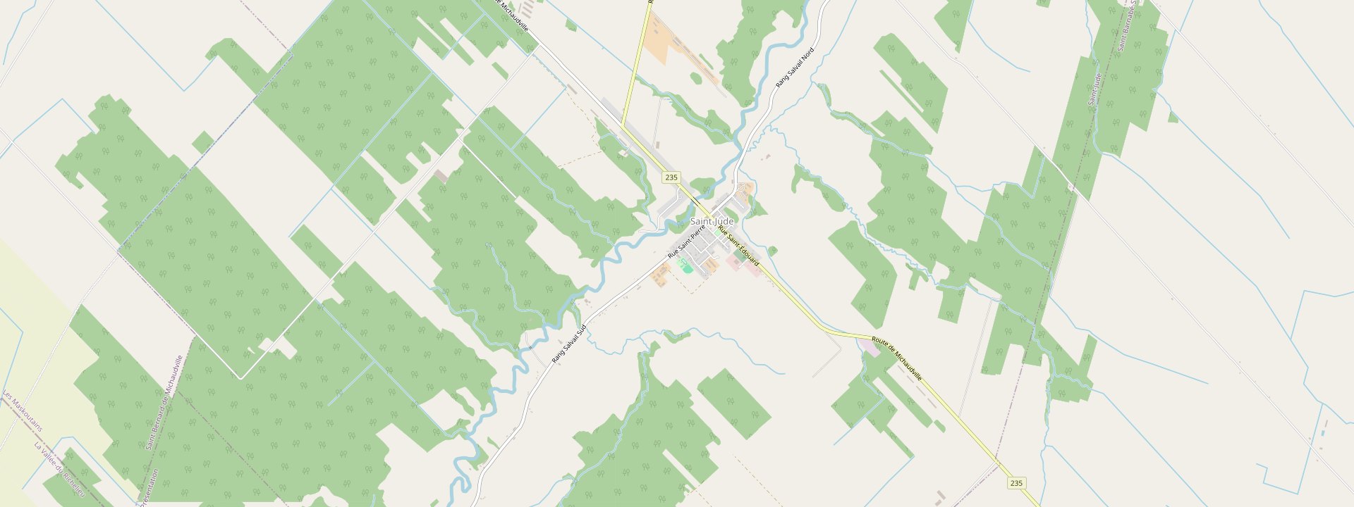 Plan des rues de Saint-Jude