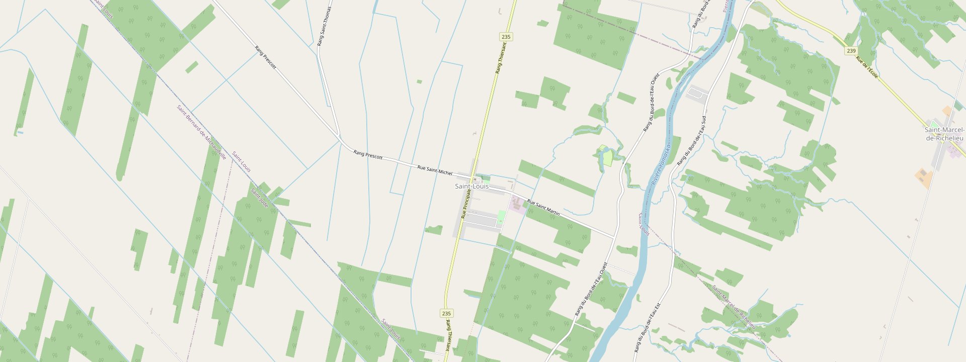 Plan des rues de Saint-Louis