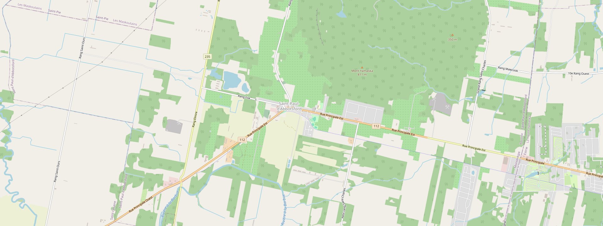 Plan des rues de Saint-Paul-d'Abbotsford