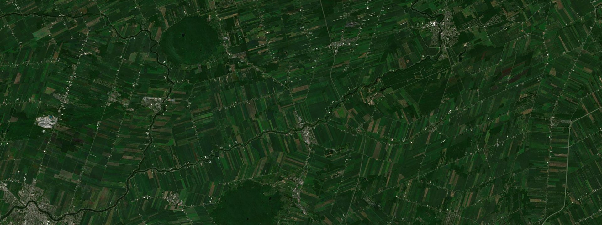 Vue satellite de Saint-Césaire