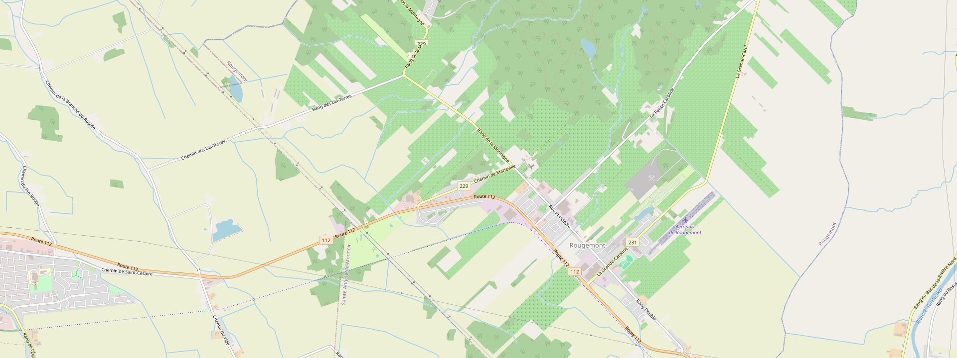 Plan des rues de Rougemont