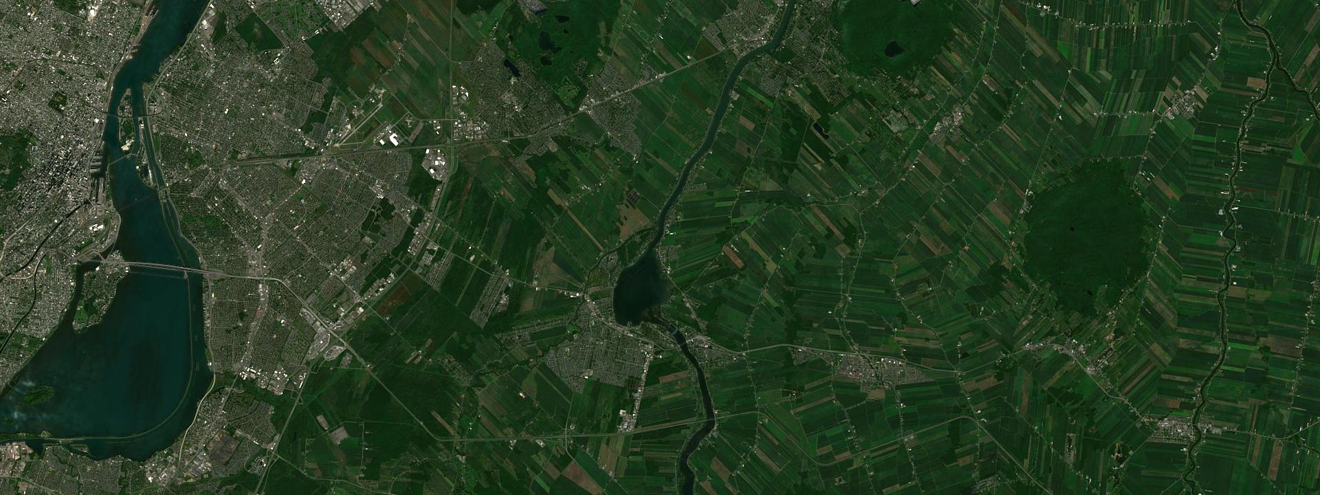 Vue satellite de Saint-Mathias-sur-Richelieu