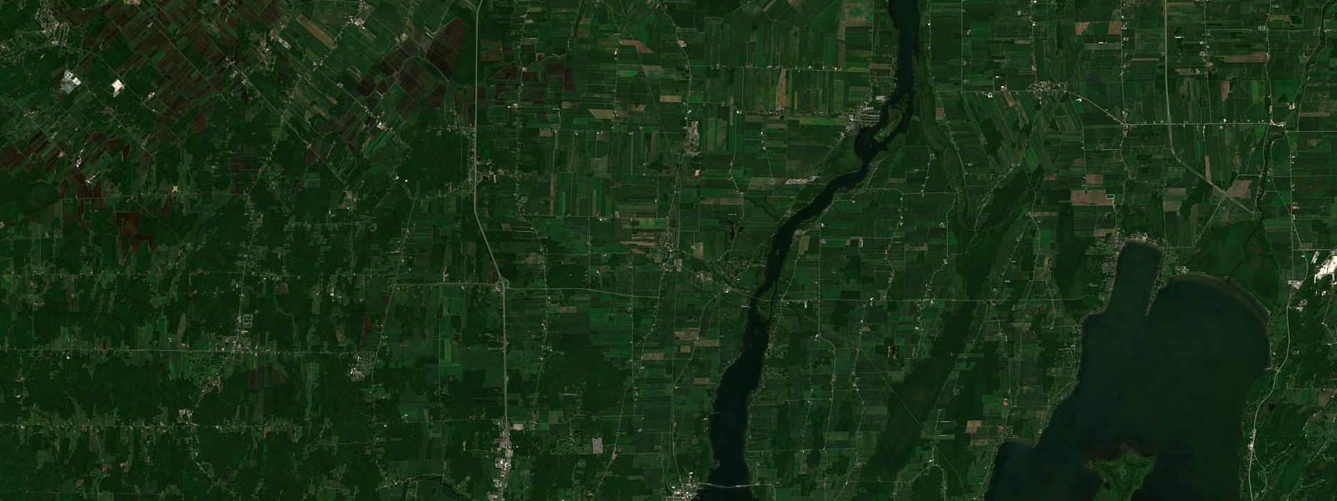 Vue satellite de Lacolle