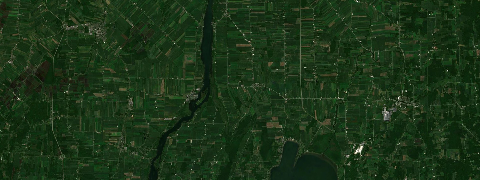 Vue satellite de Henryville