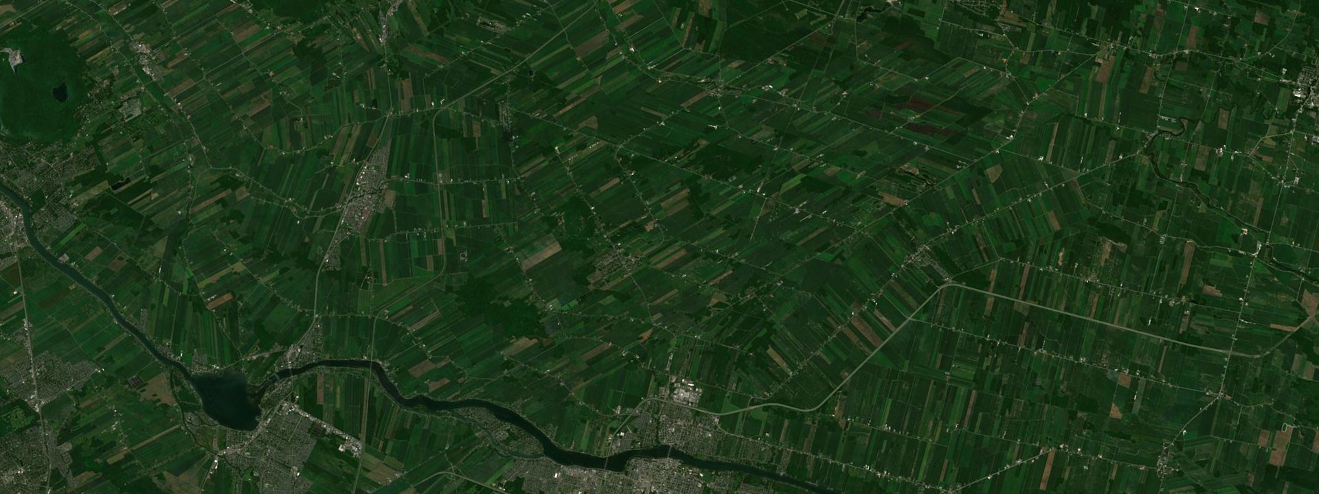 Vue satellite de Mont-Saint-Grégoire