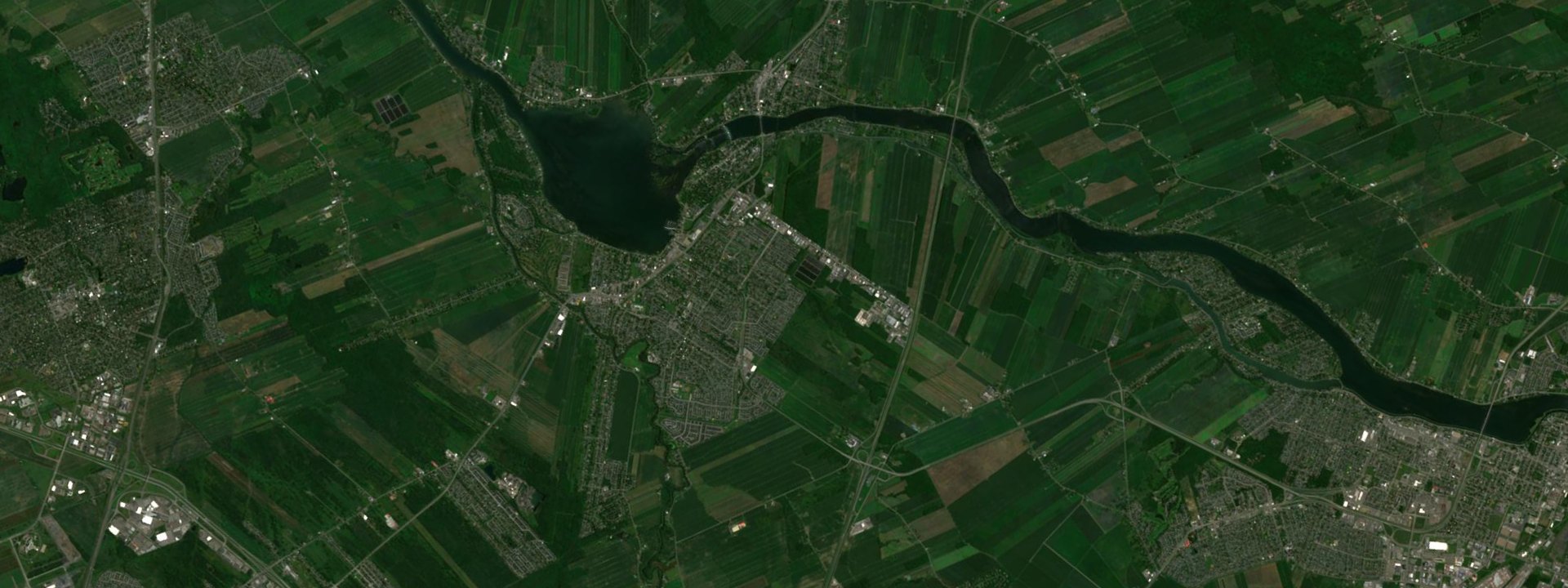 Vue satellite de Chambly