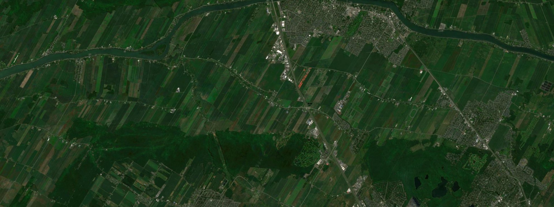 Vue satellite de Saint-Mathieu-de-Beloeil