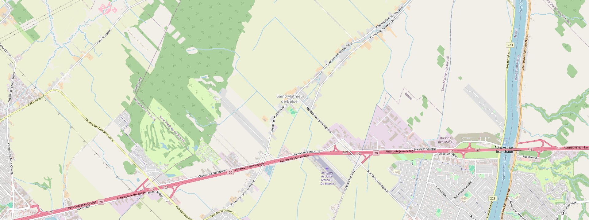 Plan des rues de Saint-Mathieu-de-Beloeil