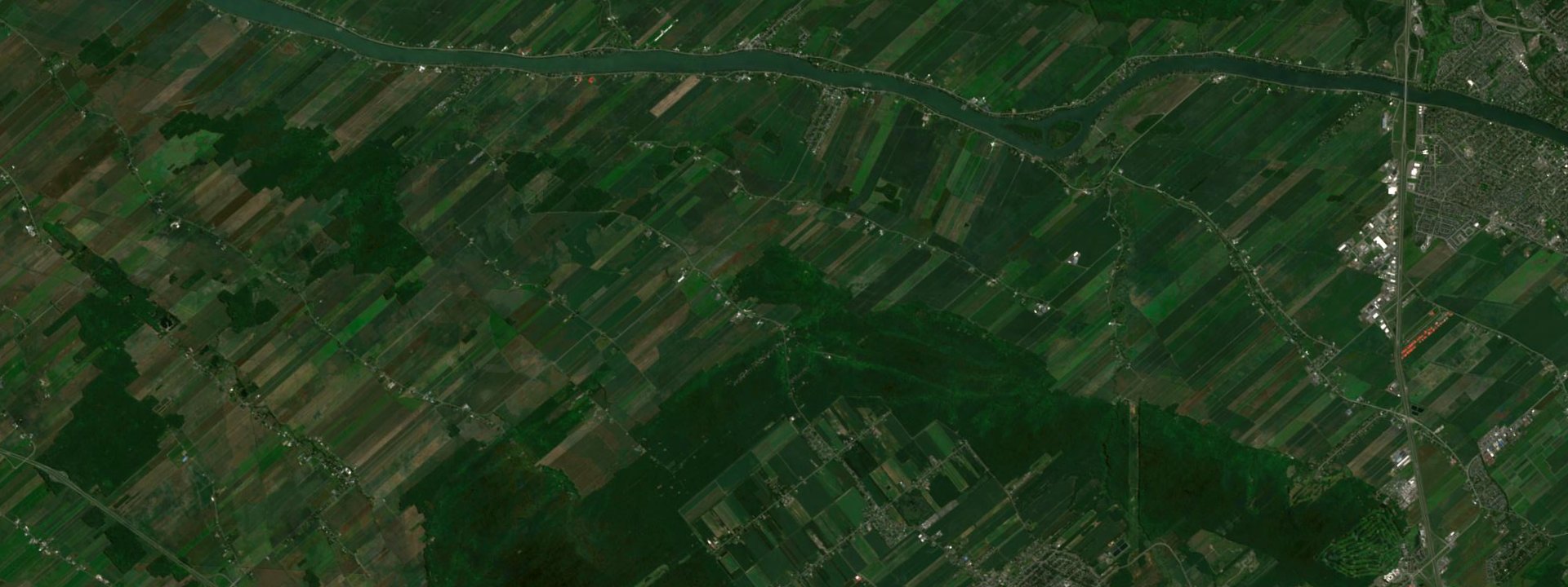 Vue satellite de Saint-Marc-sur-Richelieu