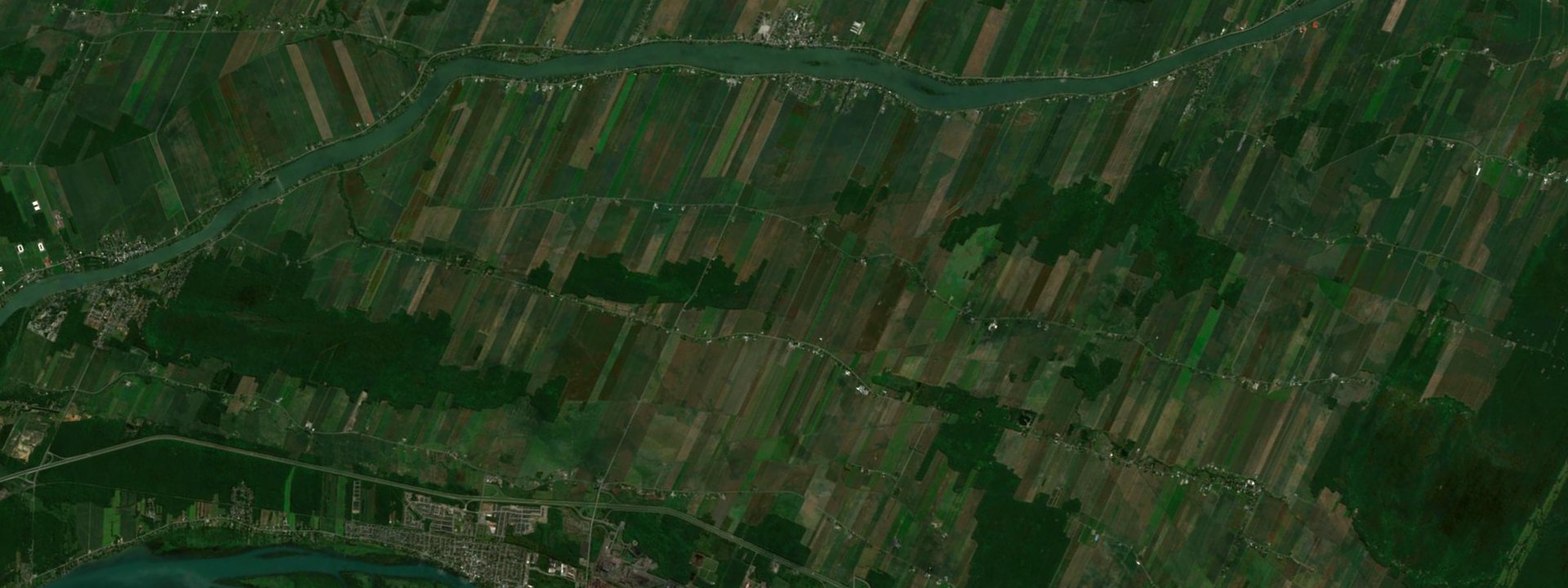 Vue satellite de Saint-Antoine-sur-Richelieu