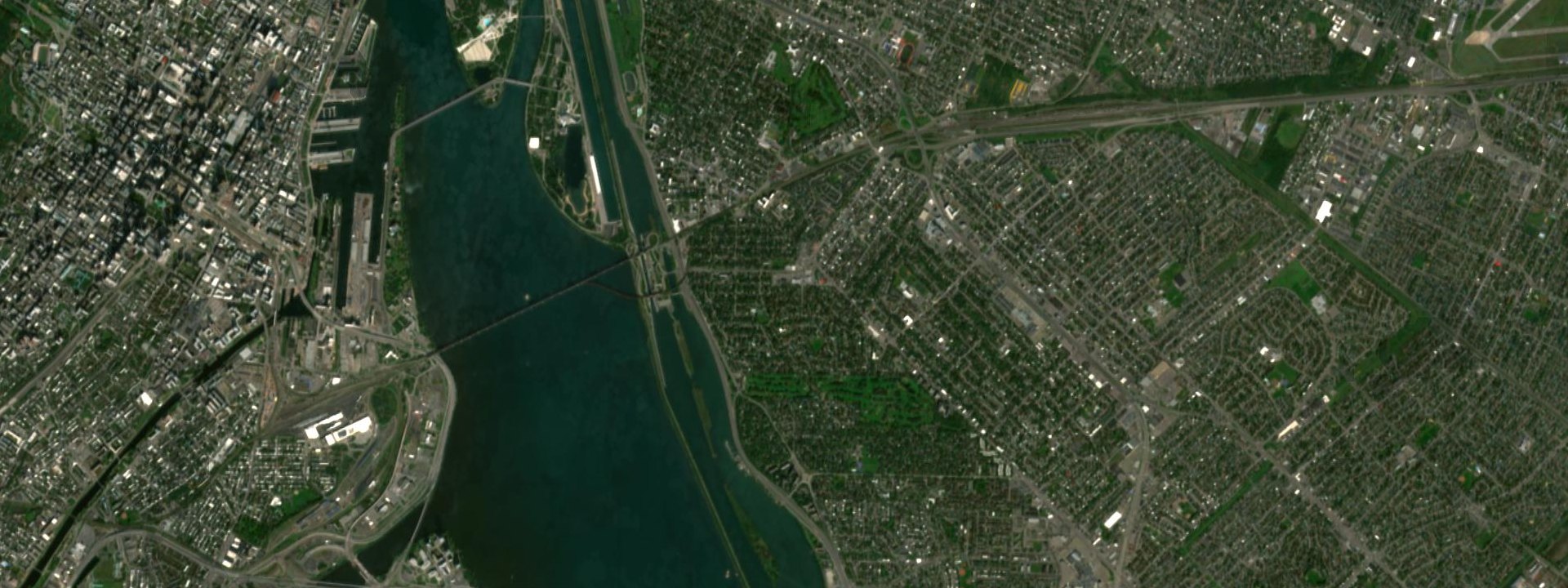 Vue satellite de Saint-Lambert
