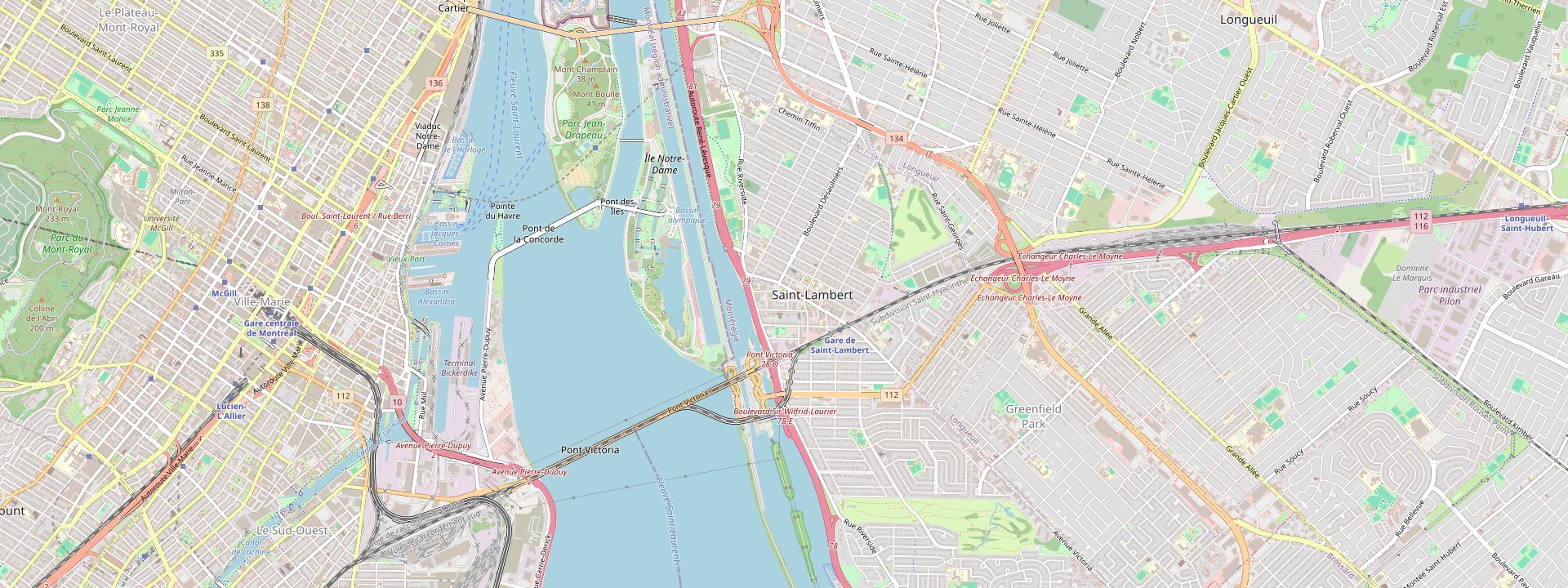 Plan des rues de Saint-Lambert