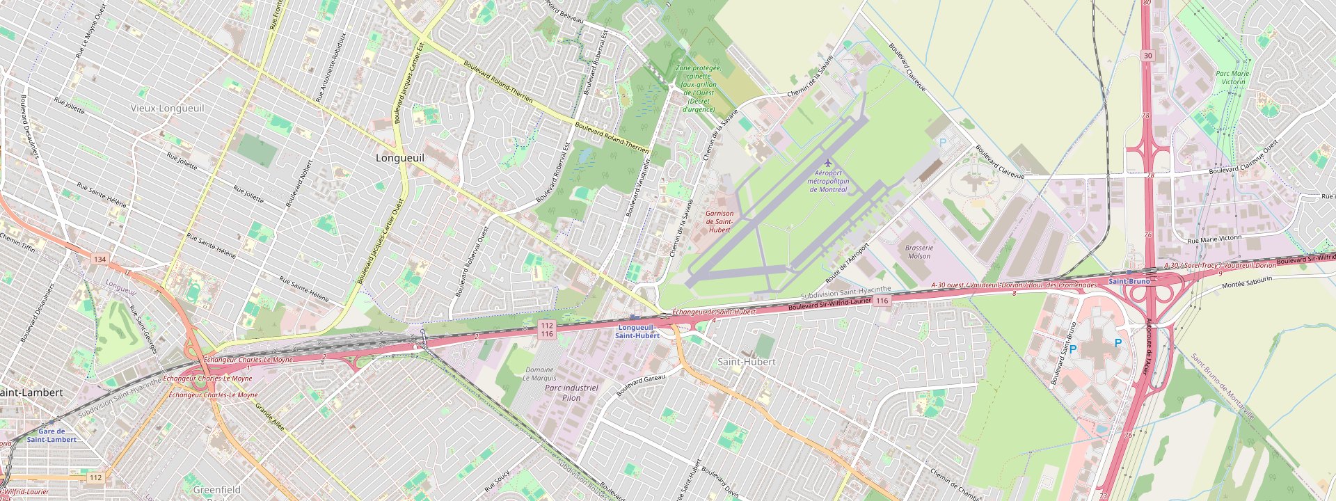 Plan des rues de Longueuil