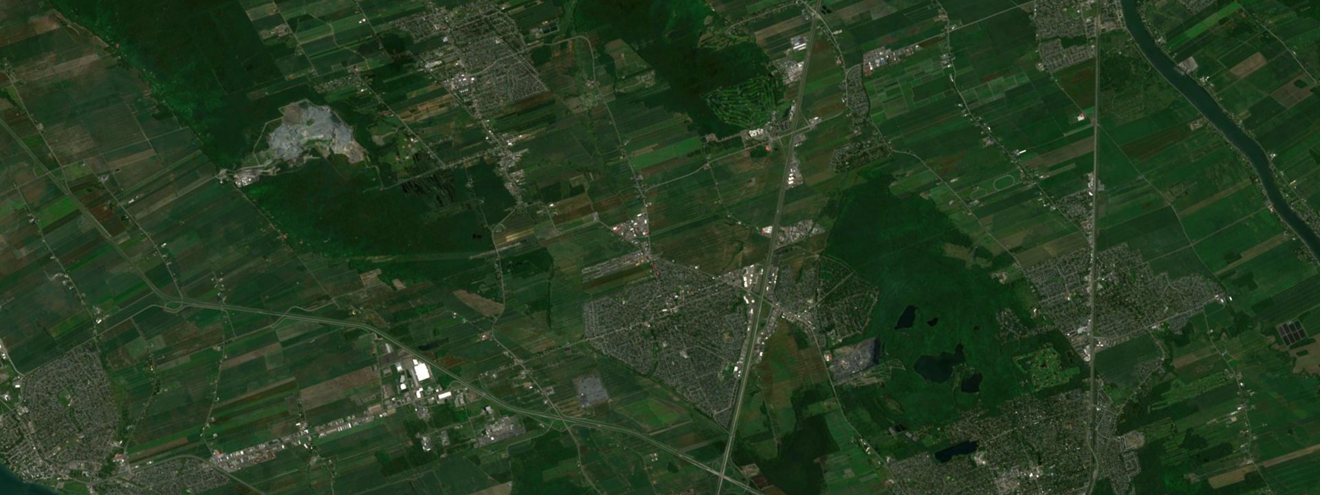 Vue satellite de Sainte-Julie