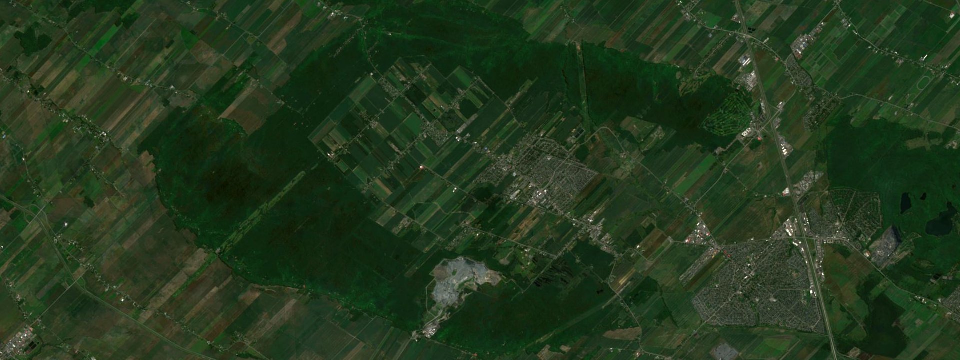 Vue satellite de Saint-Amable