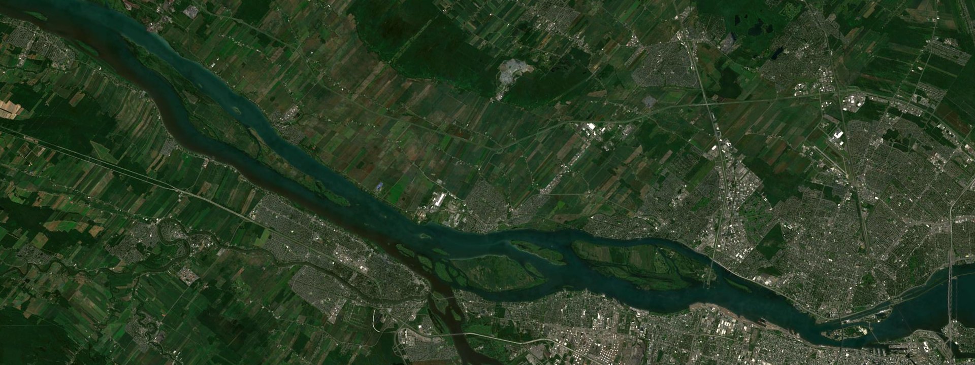 Vue satellite de Varennes