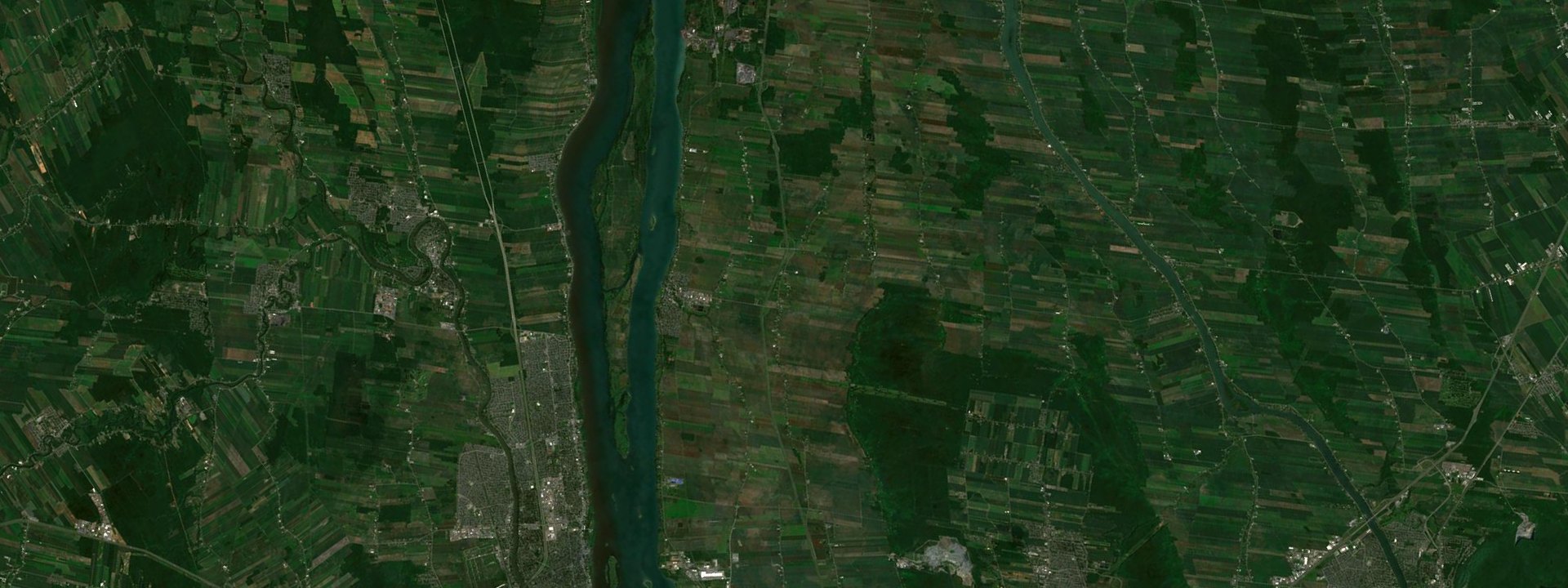 Vue satellite de Verchères