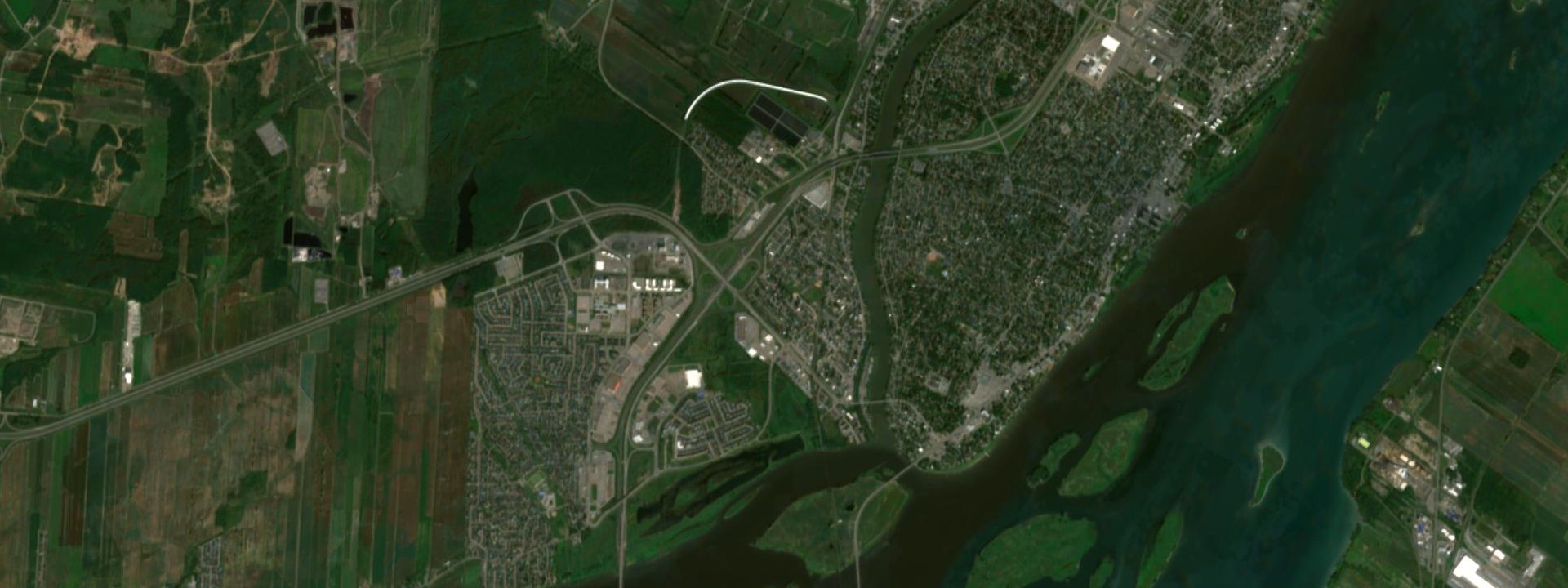 Vue satellite de Charlemagne