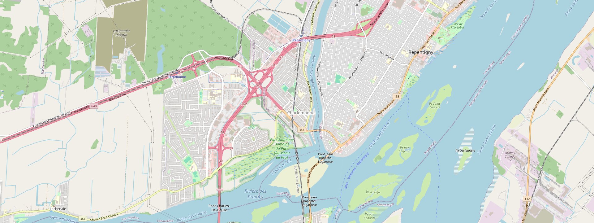 Plan des rues de Charlemagne