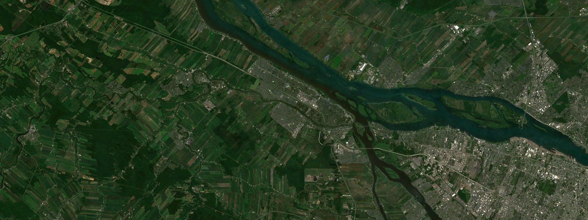Vue satellite de Repentigny