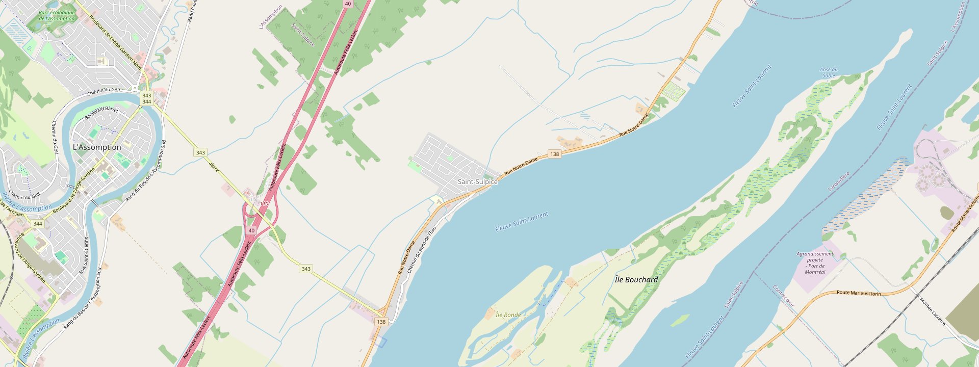 Plan des rues de Saint-Sulpice