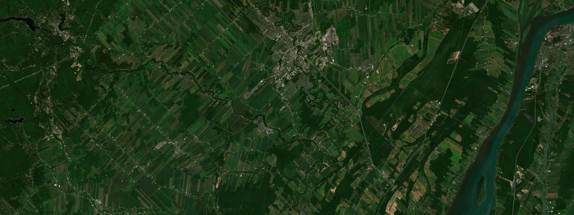 Vue satellite de Saint-Paul
