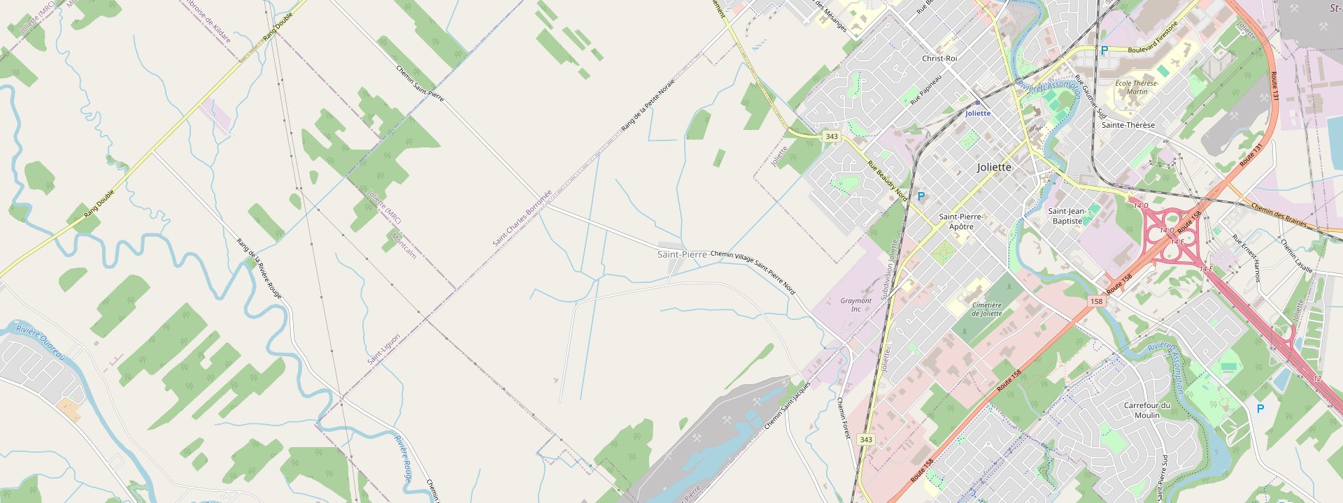 Plan des rues de Saint-Pierre