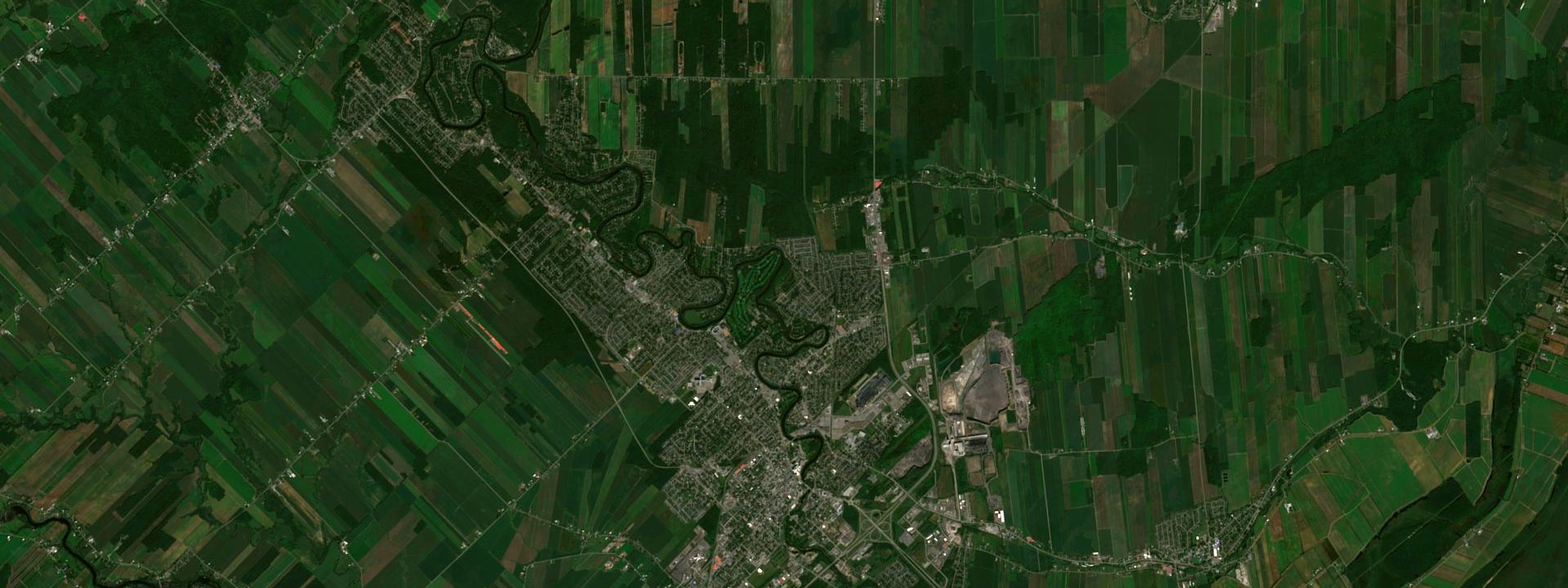 Vue satellite de Notre-Dame-des-Prairies