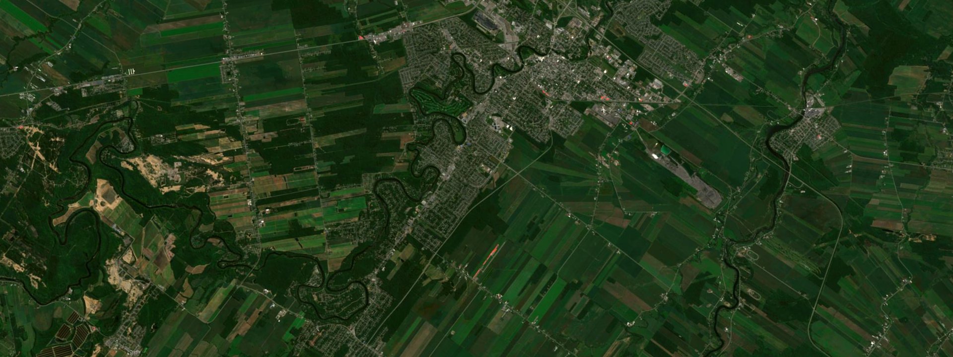 Vue satellite de Saint-Charles-Borromée