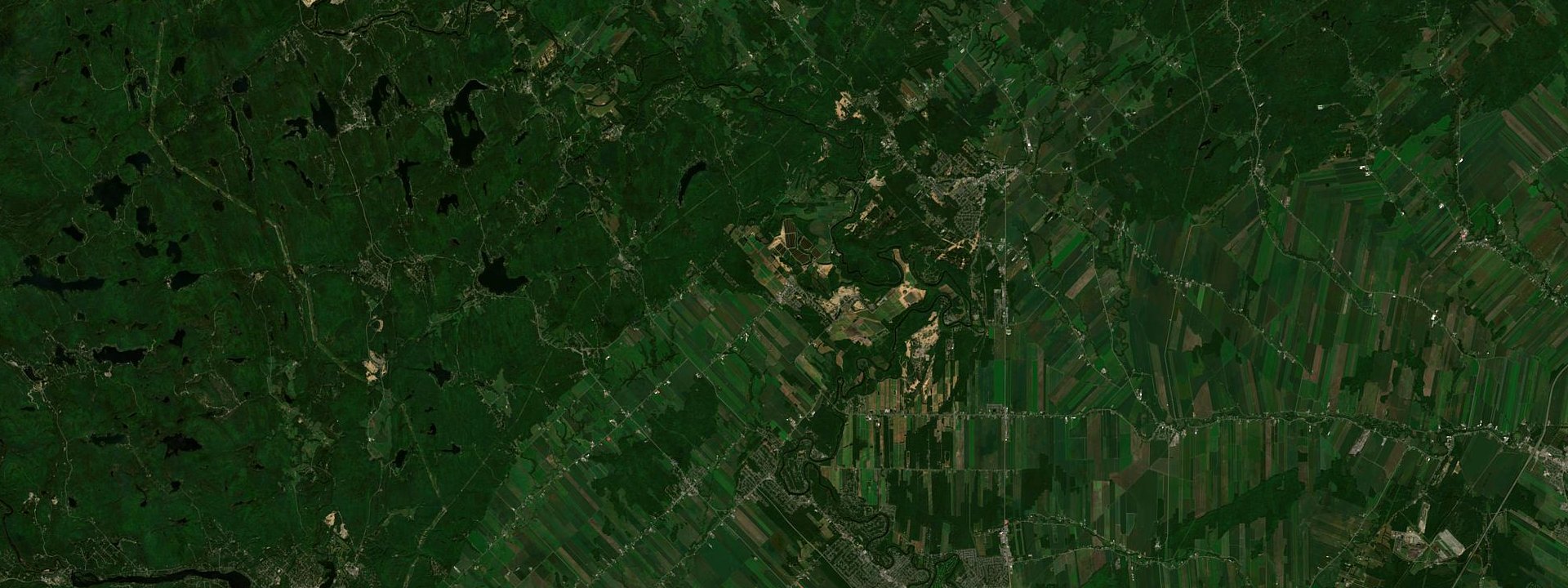 Vue satellite de Sainte-Mélanie
