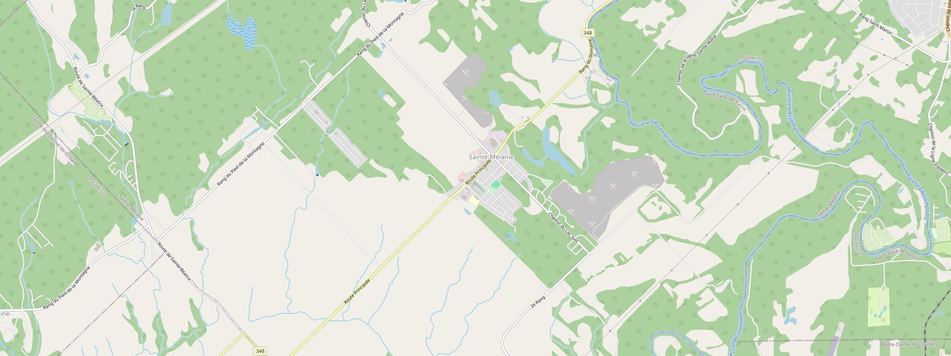 Plan des rues de Sainte-Mélanie