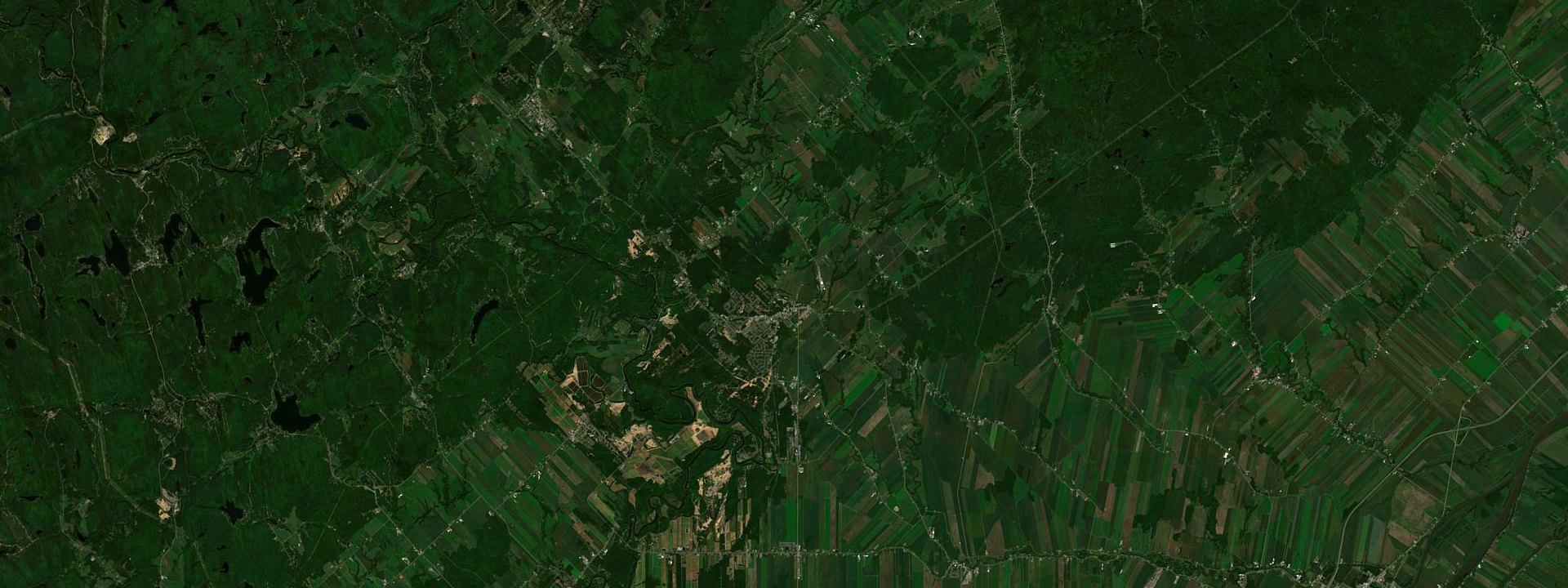 Vue satellite de Saint-Félix-de-Valois