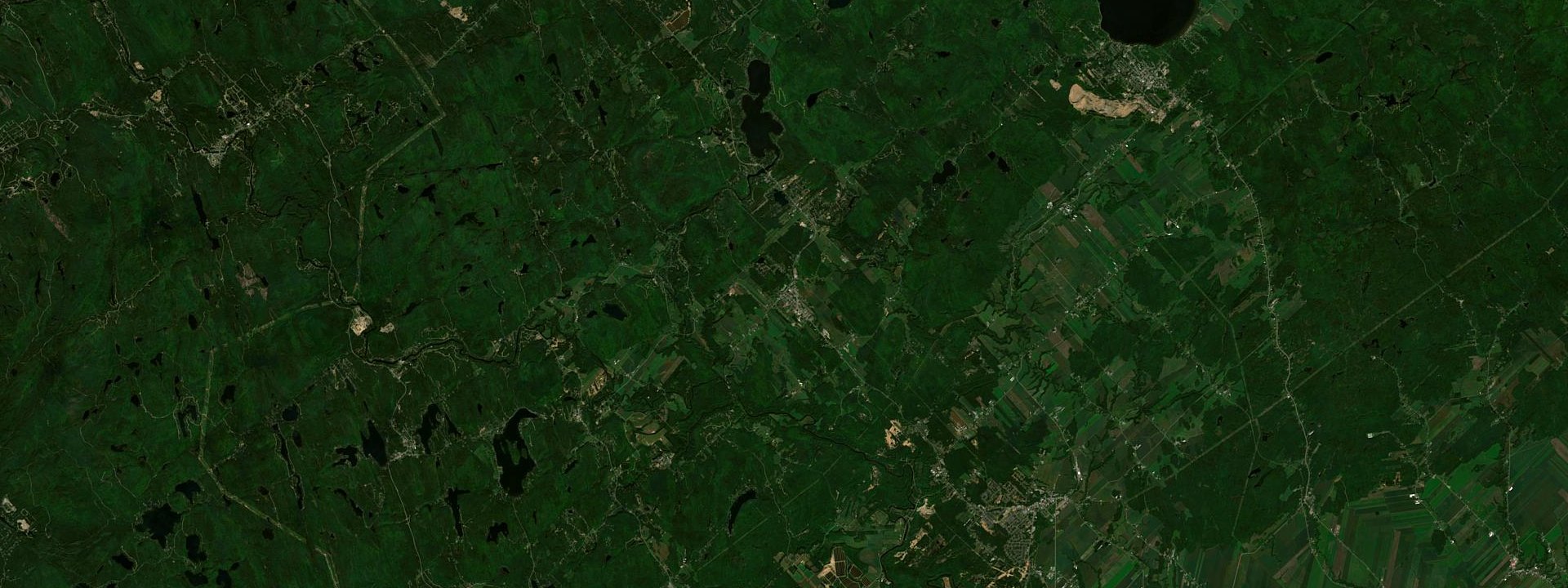 Vue satellite de Saint-Jean-de-Matha