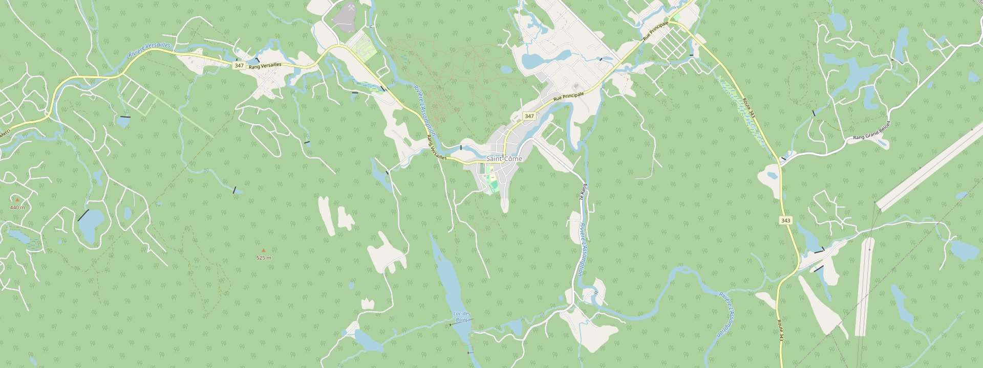 Plan des rues de Saint-Côme