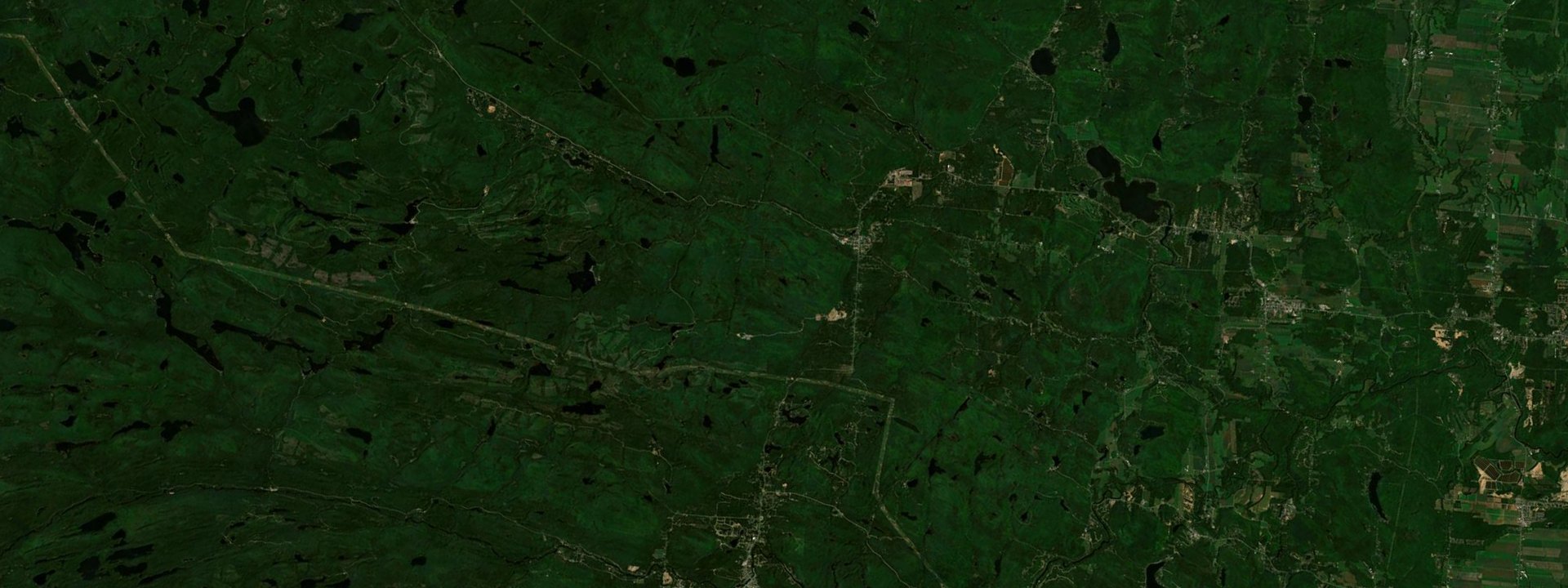 Vue satellite de Sainte-Émélie-de-l'Énergie