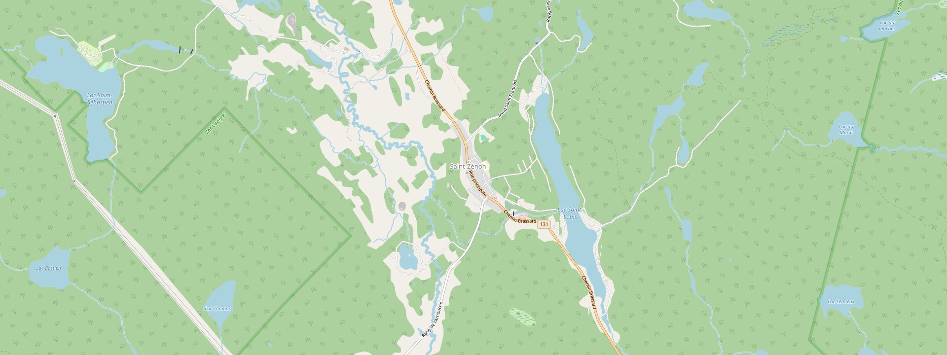 Plan des rues de Saint-Zénon