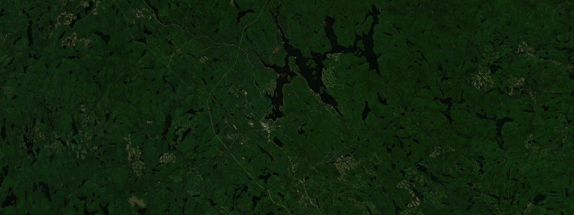 Vue satellite de Saint-Michel-des-Saints