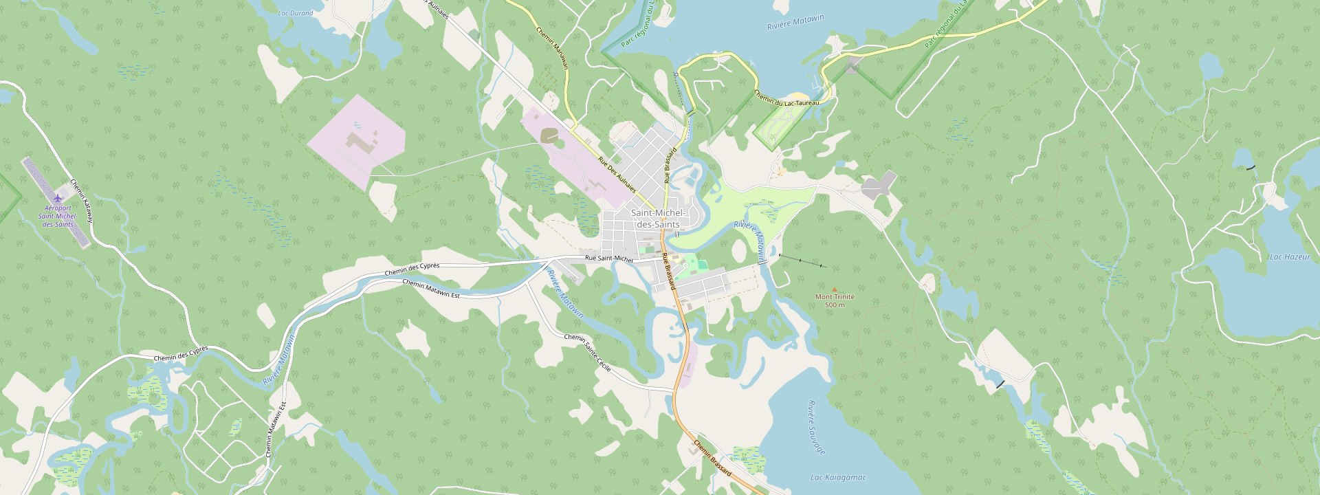 Plan des rues de Saint-Michel-des-Saints