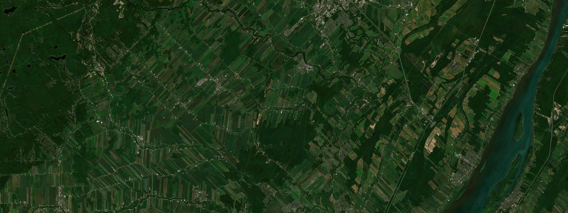 Vue satellite de Sainte-Marie-Salomé