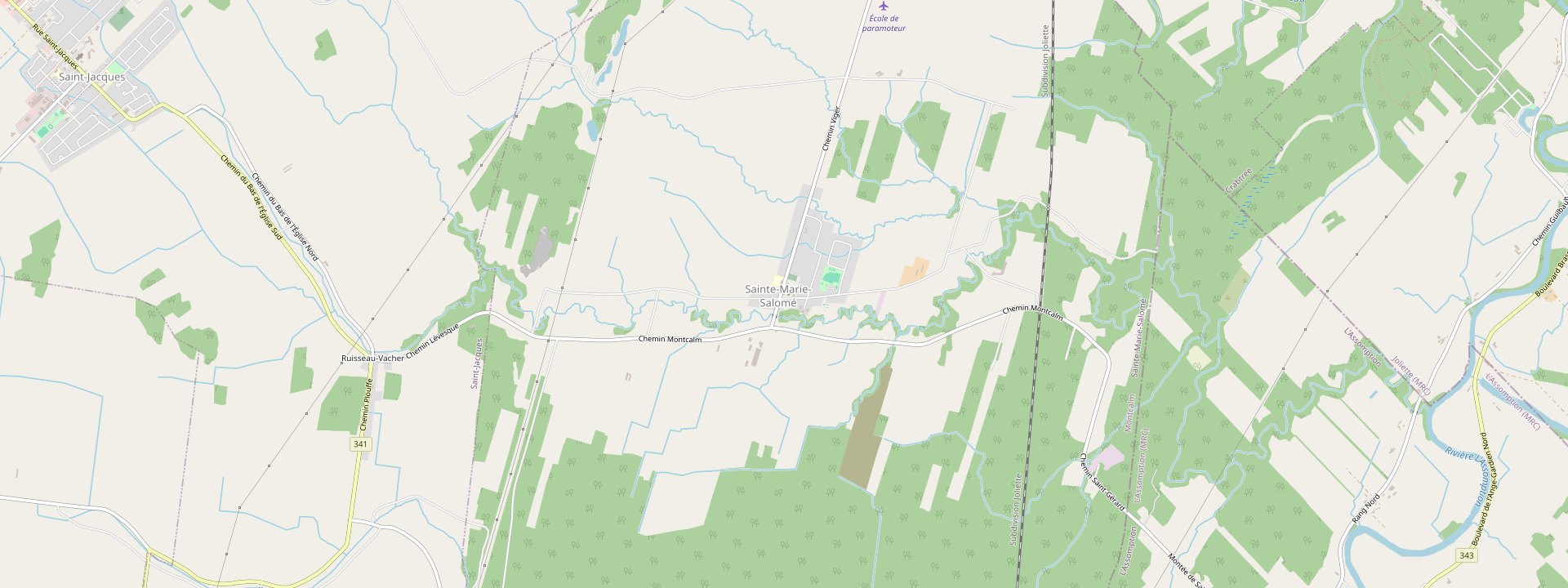 Plan des rues de Sainte-Marie-Salomé
