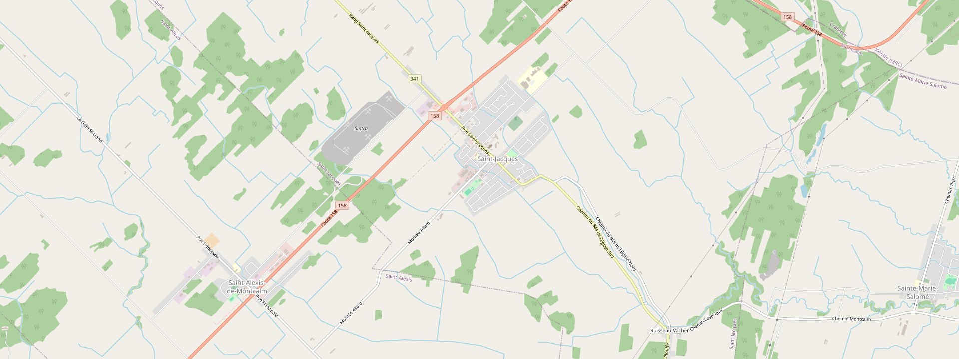 Plan des rues de Saint-Jacques