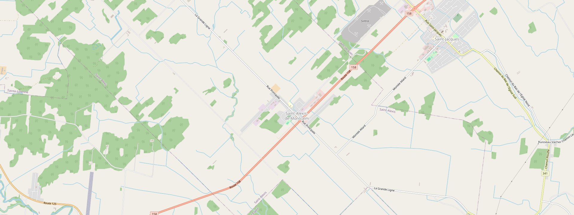 Plan des rues de Saint-Alexis