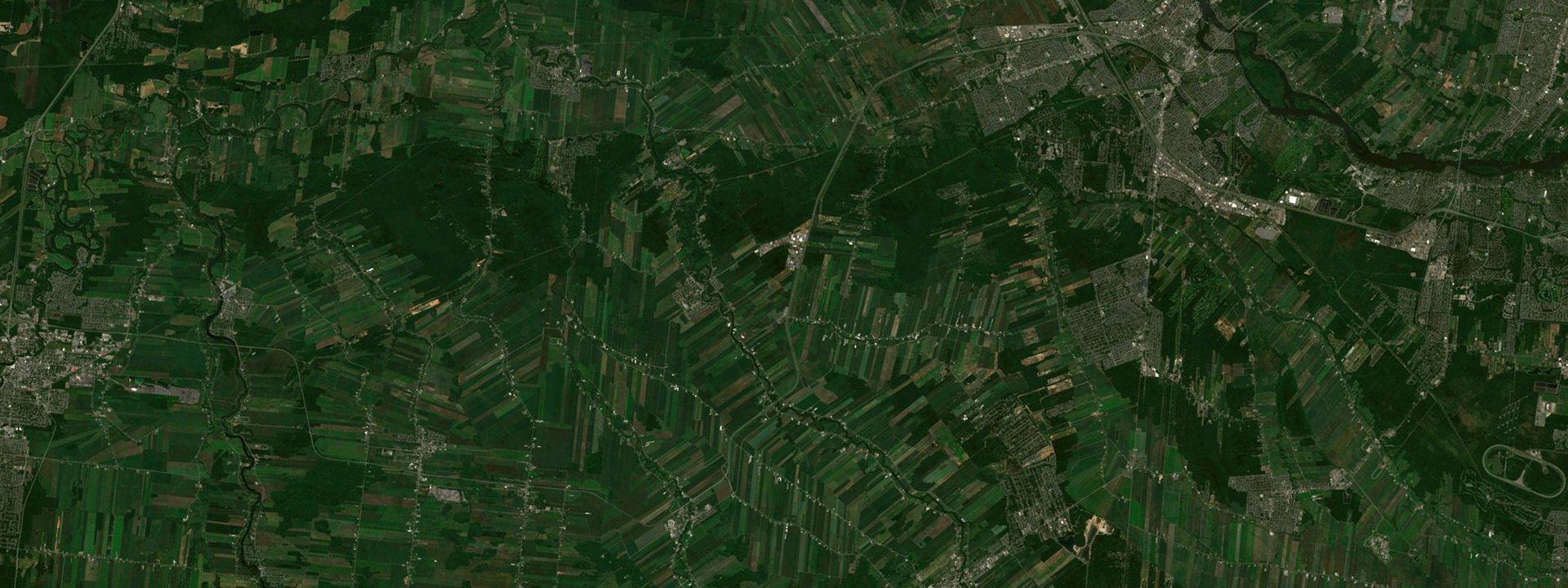 Vue satellite de Saint-Roch-de-l'Achigan