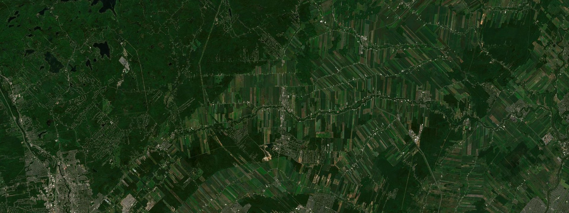 Vue satellite de Saint-Lin--Laurentides